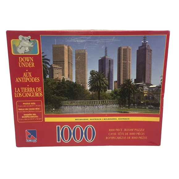 SurLox Jigsaw Puzzle Melbourne Australia Down Under 1000 Pieces 2004 Sur Lox New - Picture 1 of 12
